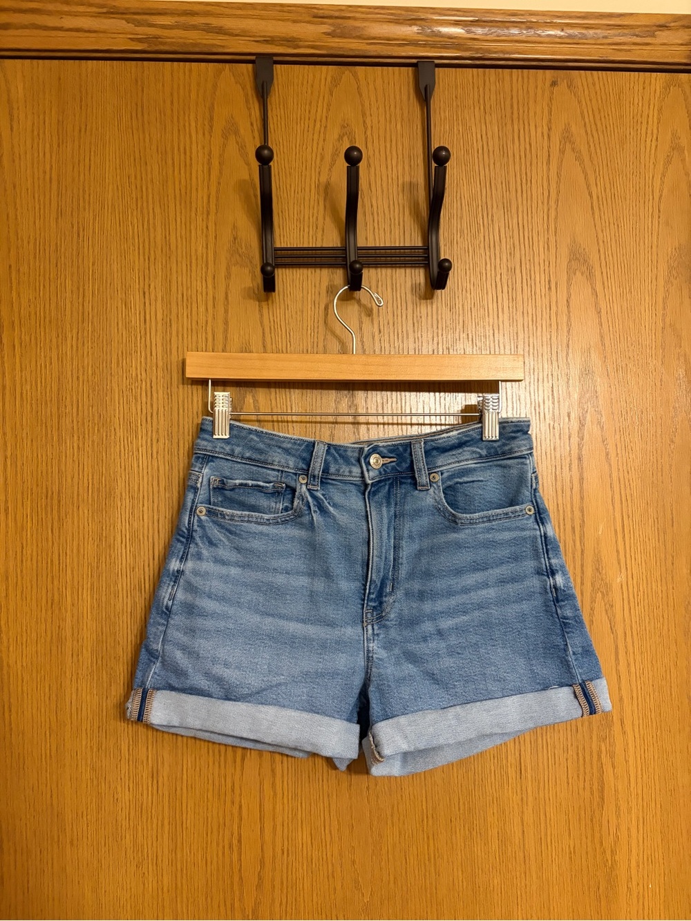 american eagle denim shorts